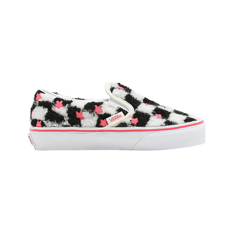 Vans Classic Slip On Sherpa Floral Checkerboard VN0A5KXM8CE